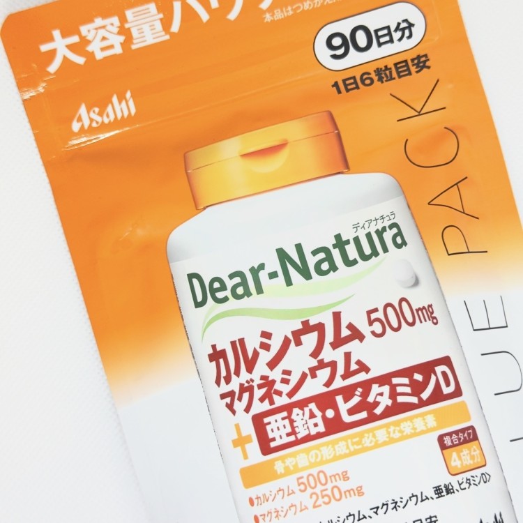 Asahi Dear-Natura кальцій, магній, цинк та вітамін D на 90 днів. - zdorova planeta 02